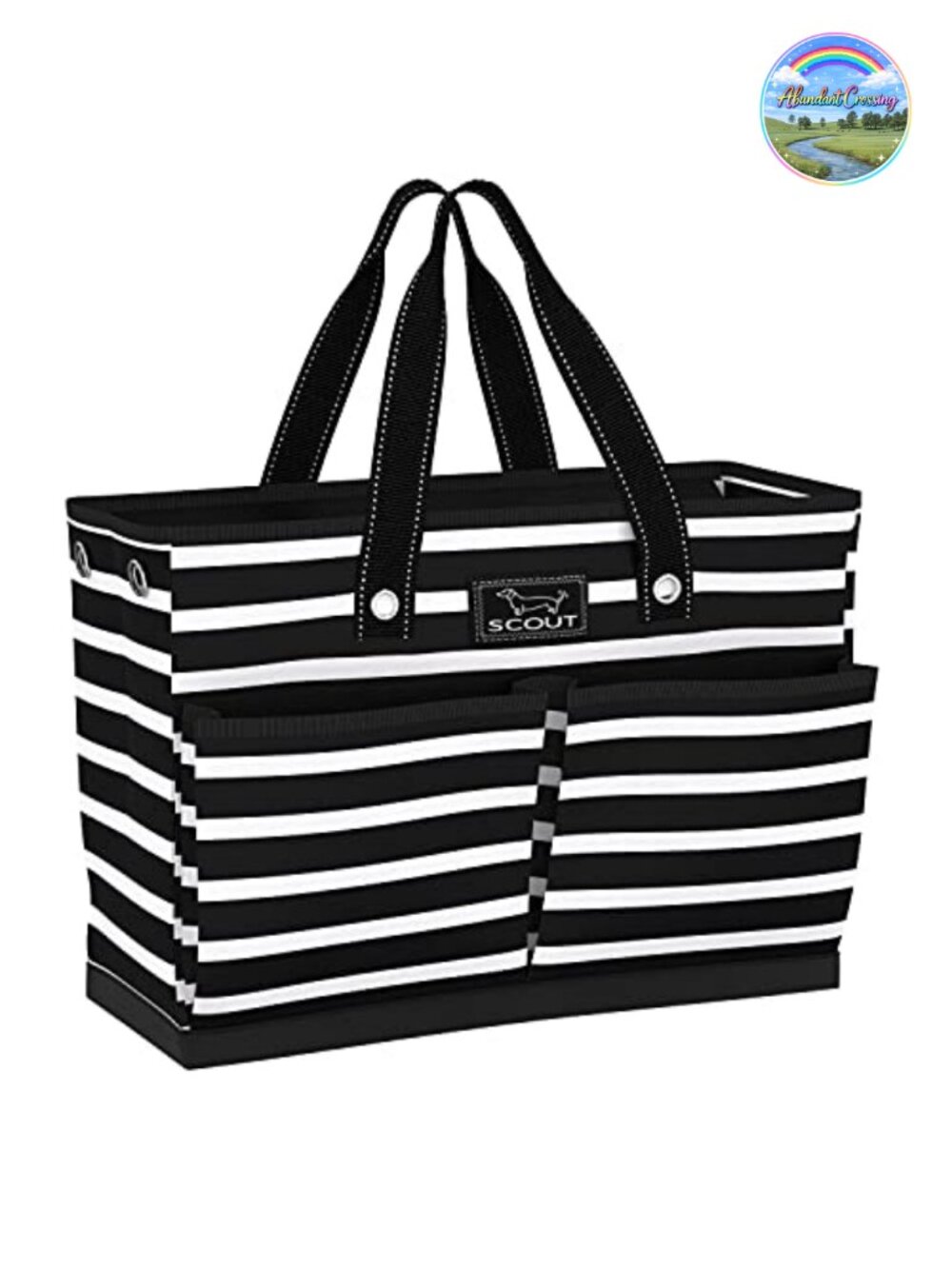 Water-Resistant Polypropylene Tote with 5 Pockets, Breakaway Zipper, Travel